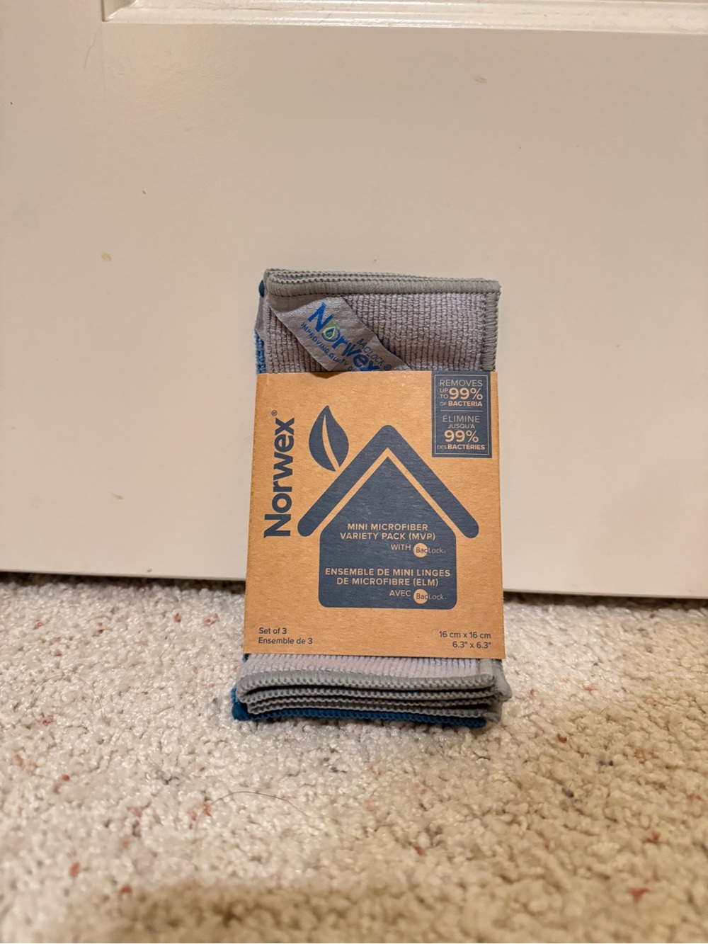Norwex Mini Microfiber Pack - Gray (Set of 3)